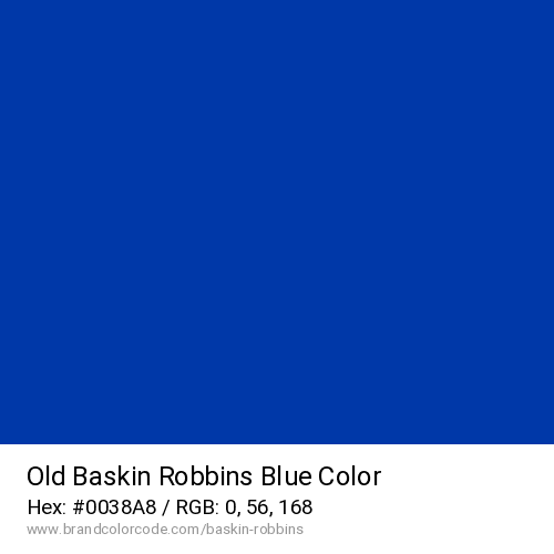 Old Baskin Robbins's Blue color solid image preview