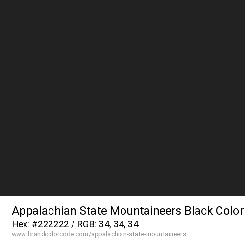 Appalachian State Mountaineers's Black color solid image preview