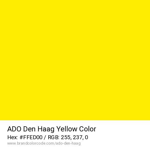 ADO Den Haag's Yellow color solid image preview