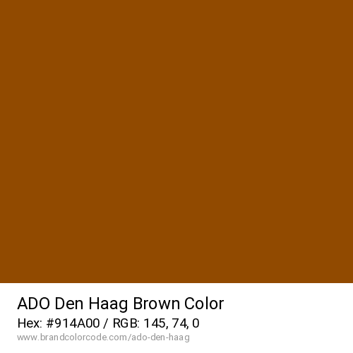 ADO Den Haag's Brown color solid image preview