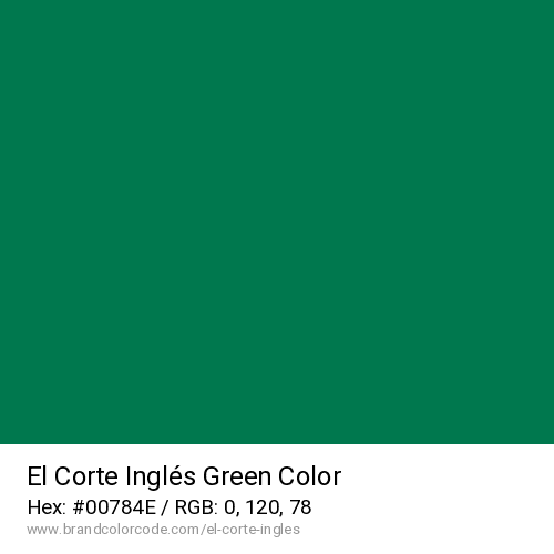 El Corte Inglés's Green color solid image preview