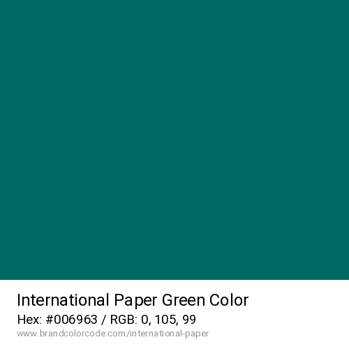 International Paper's Green color solid image preview