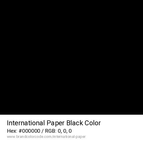 International Paper's Black color solid image preview