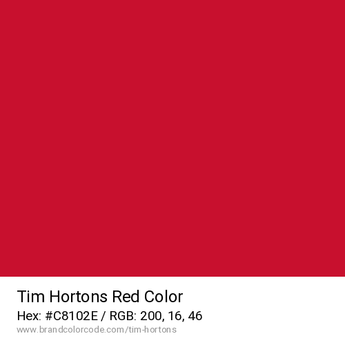 Tim Hortons's Red color solid image preview