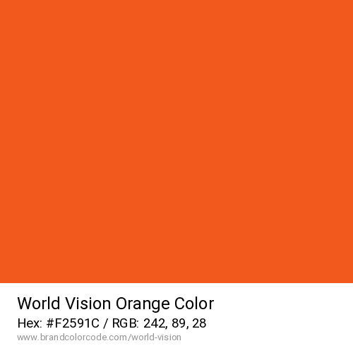 World Vision's Orange color solid image preview