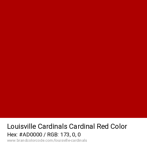 Louisville Cardinals's Cardinal Red color solid image preview