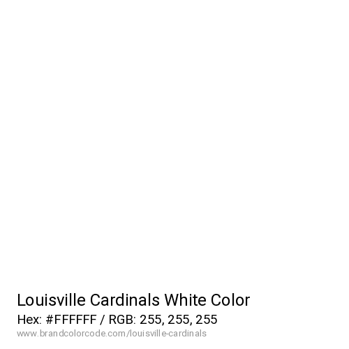 Louisville Cardinals's White color solid image preview