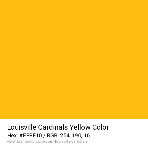 Louisville Cardinals's Yellow color solid image preview