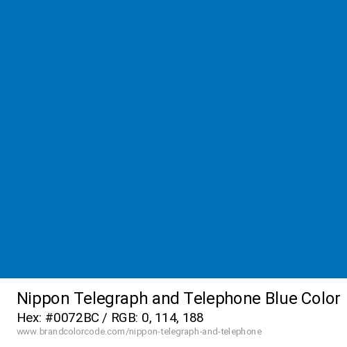Nippon Telegraph and Telephone's Blue color solid image preview