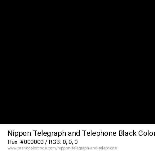 Nippon Telegraph and Telephone's Black color solid image preview