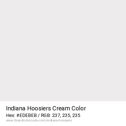 Indiana Hoosiers's Cream color solid image preview