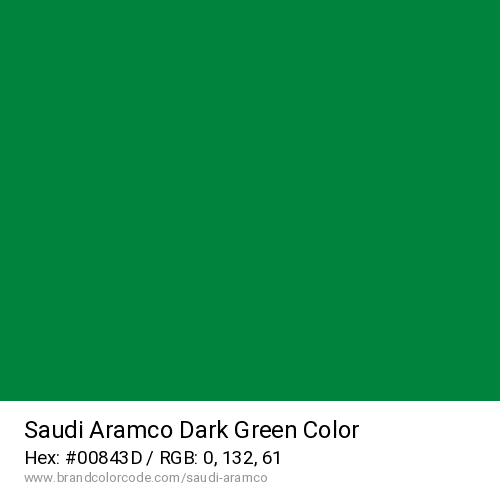 Saudi Aramco's Dark Green color solid image preview