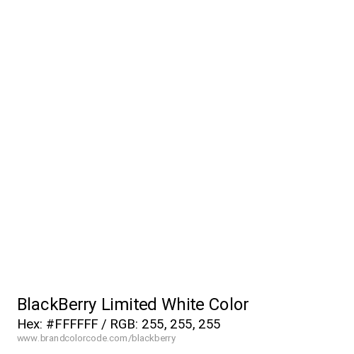 BlackBerry Limited's White color solid image preview
