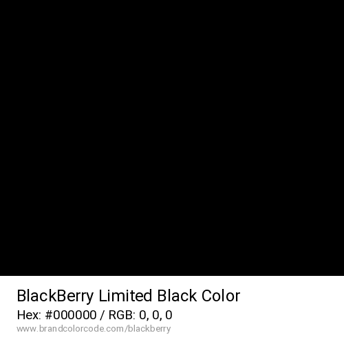 BlackBerry Limited's Black color solid image preview