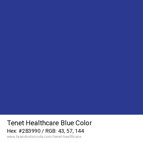 Tenet Healthcare's Blue color solid image preview