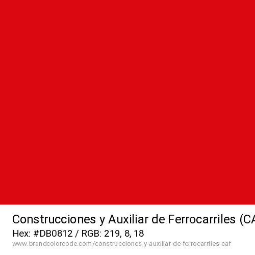 Construcciones y Auxiliar de Ferrocarriles (CAF)'s Red color solid image preview