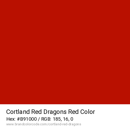 Cortland Red Dragons's Red color solid image preview