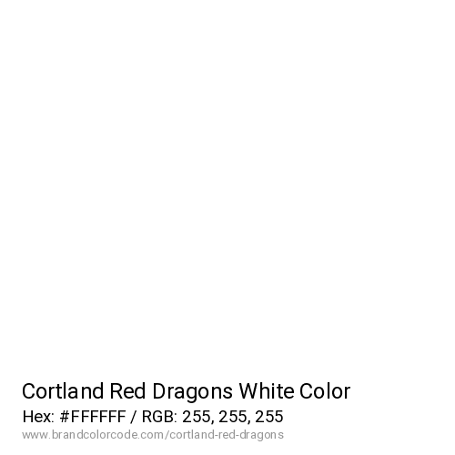 Cortland Red Dragons's White color solid image preview