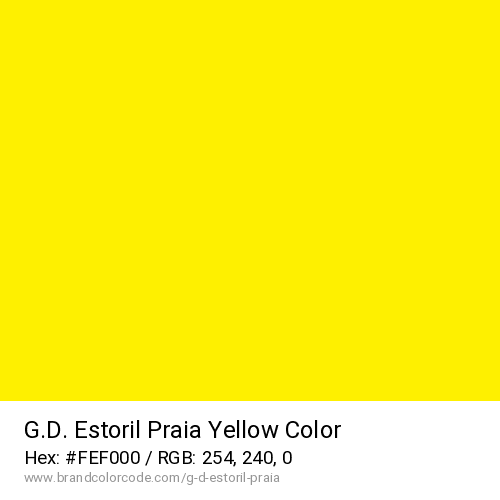 G.D. Estoril Praia's Yellow color solid image preview