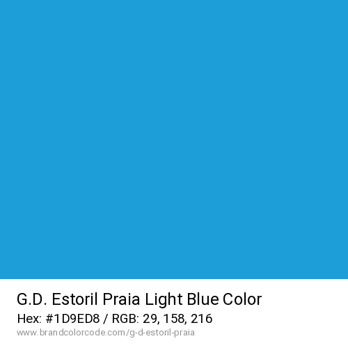 G.D. Estoril Praia's Light Blue color solid image preview