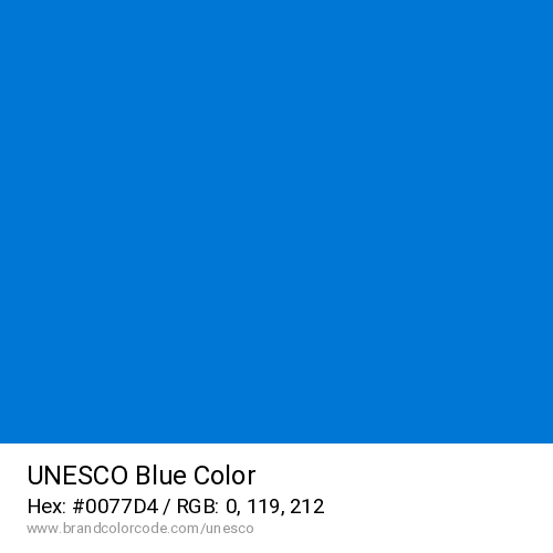 UNESCO's Blue color solid image preview