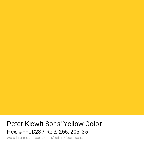 Peter Kiewit Sons’'s Yellow color solid image preview