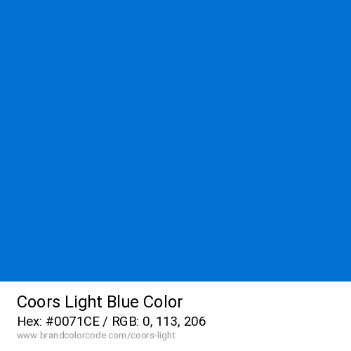 Coors Light's Blue color solid image preview