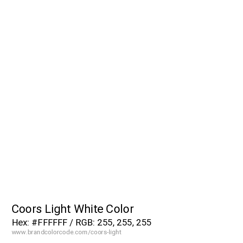 Coors Light's White color solid image preview
