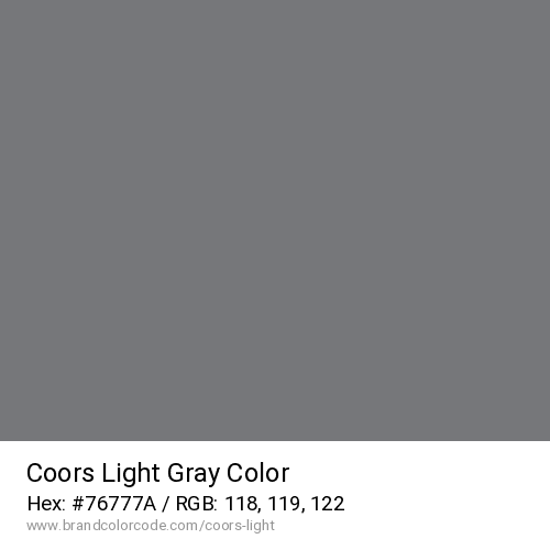 Coors Light's Gray color solid image preview