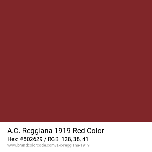 A.C. Reggiana 1919's Red color solid image preview