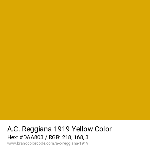 A.C. Reggiana 1919's Yellow color solid image preview