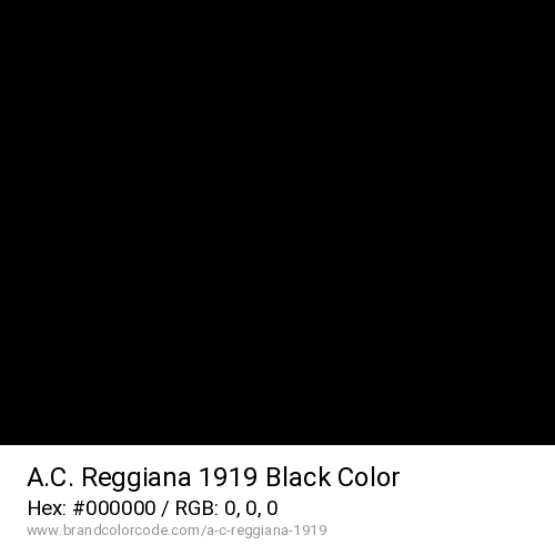 A.C. Reggiana 1919's Black color solid image preview