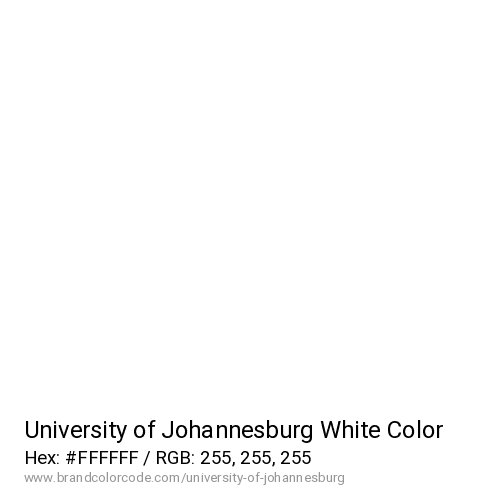 University of Johannesburg's White color solid image preview
