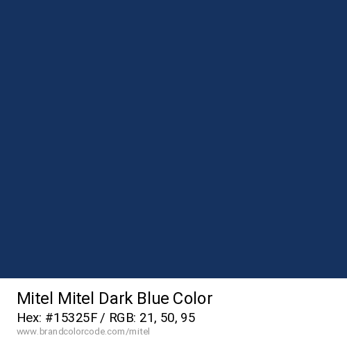 Mitel's Mitel Dark Blue color solid image preview