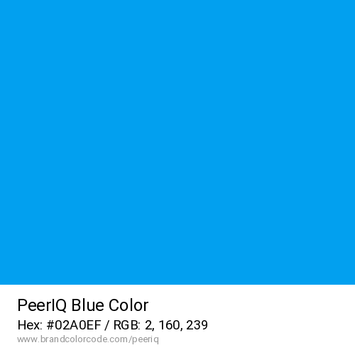 PeerIQ's Blue color solid image preview