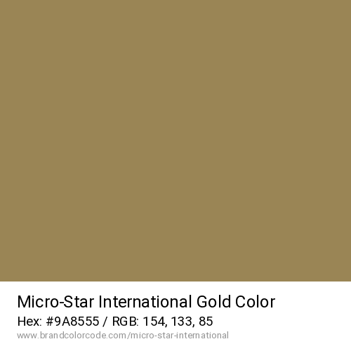 Micro-Star International's Gold color solid image preview