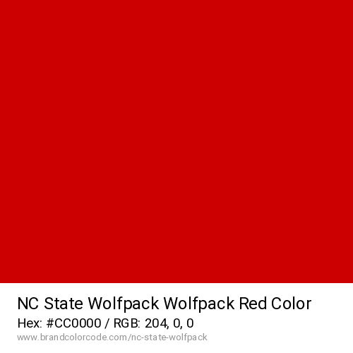 NC State Wolfpack's Wolfpack Red color solid image preview