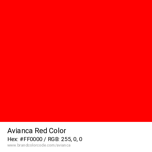 Avianca's Red color solid image preview