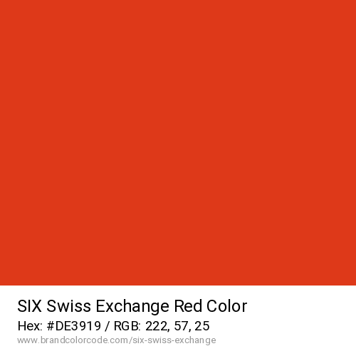 SIX Swiss Exchange's Red color solid image preview