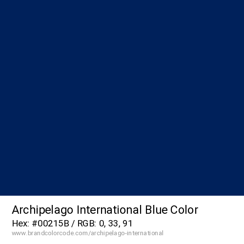 Archipelago International's Blue color solid image preview