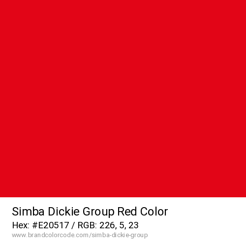 Simba Dickie Group's Red color solid image preview