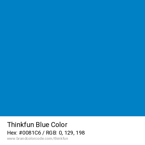 Thinkfun's Blue color solid image preview