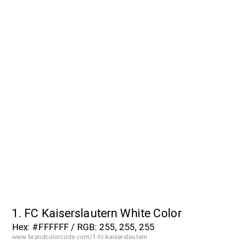 1. FC Kaiserslautern's White color solid image preview