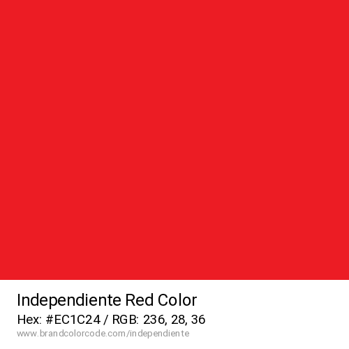 Independiente's Red color solid image preview