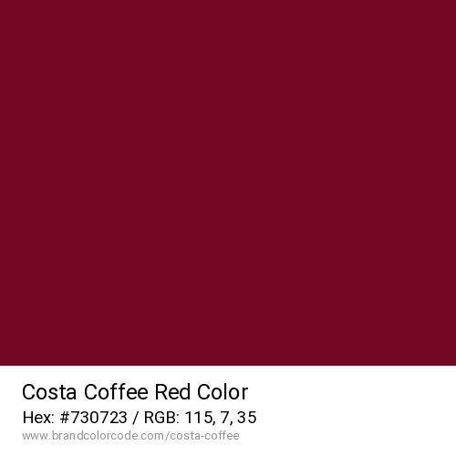Costa Coffee's Red color solid image preview