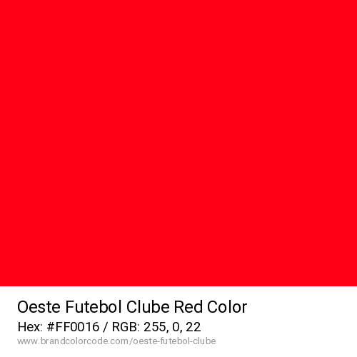 Oeste Futebol Clube's Red color solid image preview