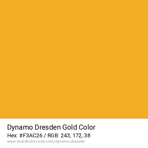 Dynamo Dresden's Gold color solid image preview