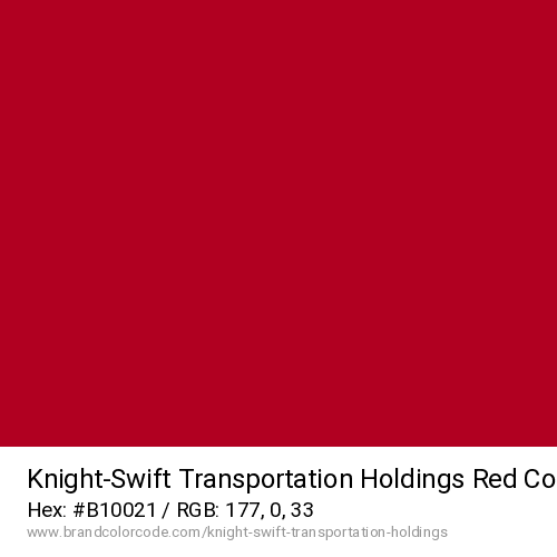 Knight-Swift Transportation Holdings's Red color solid image preview