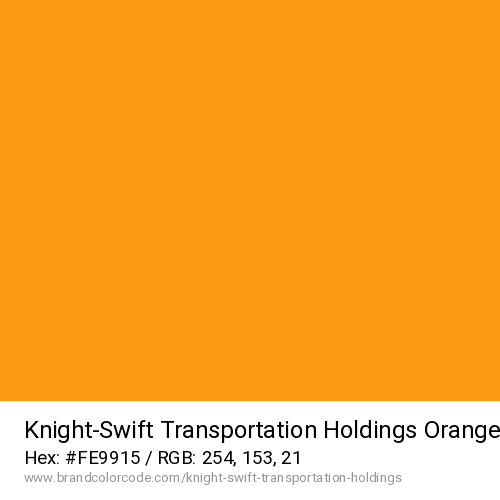 Knight-Swift Transportation Holdings's Orange color solid image preview