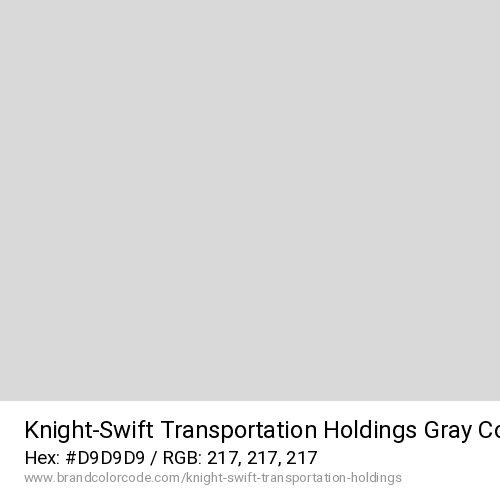 Knight-Swift Transportation Holdings's Gray color solid image preview